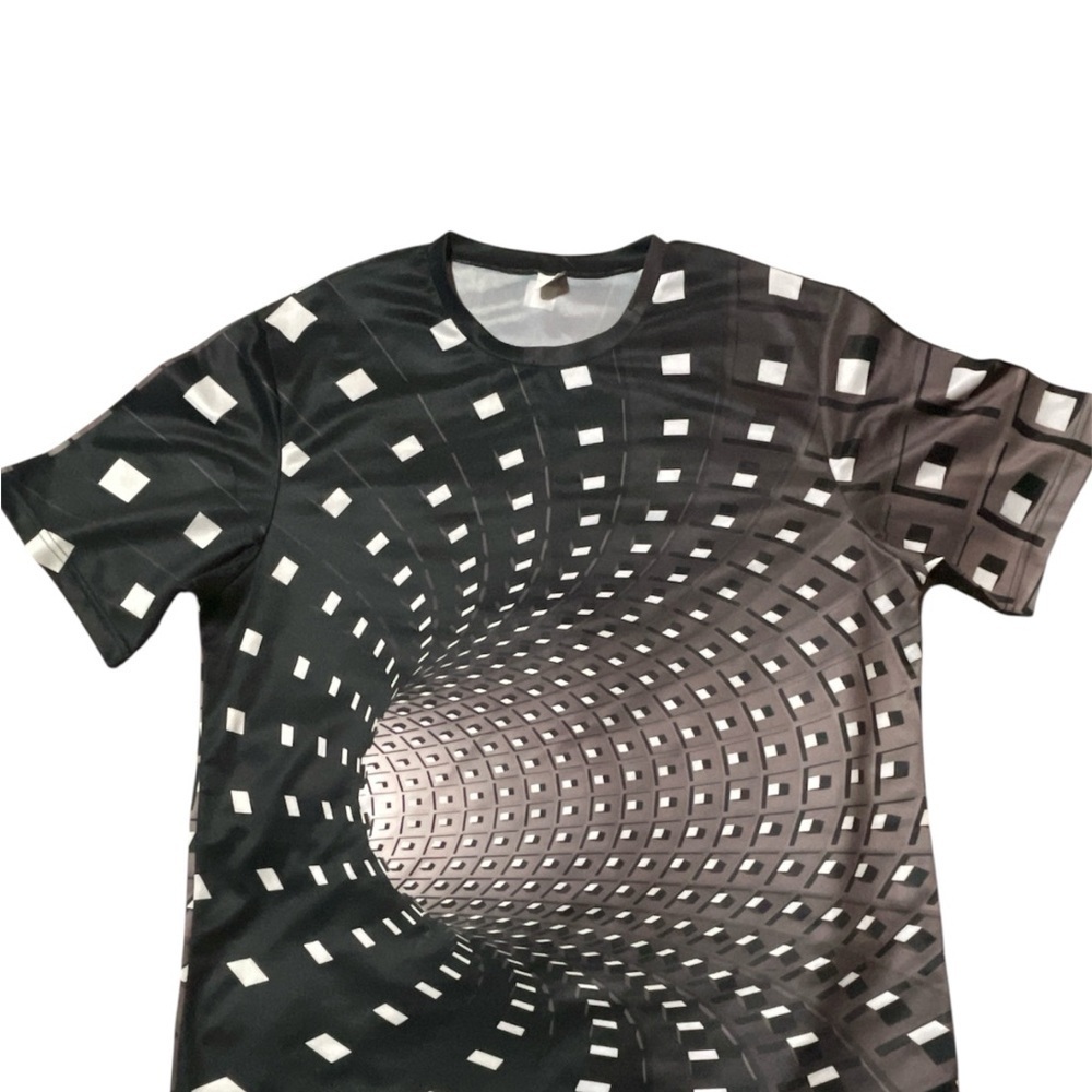 short Sleeve Summer Shirt Casual Loose Short Sleeve 3D Print Shirts